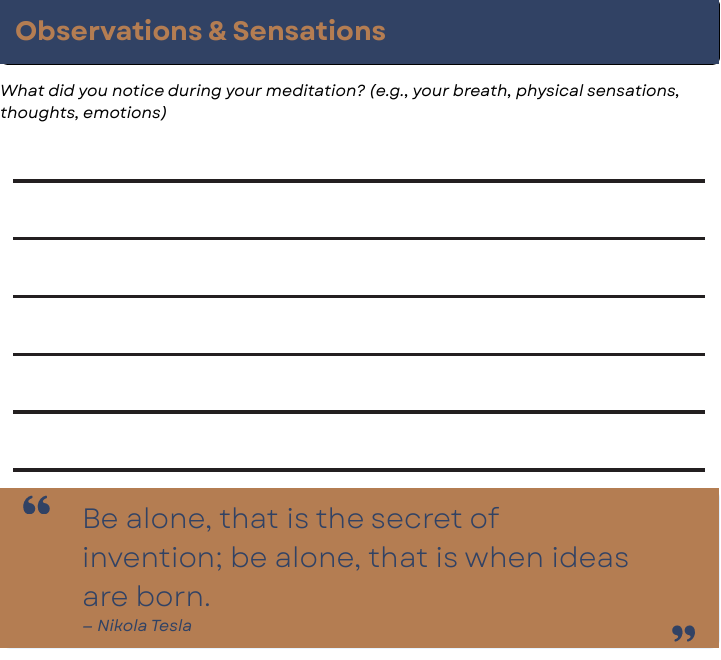 Free Download Meditation Journal