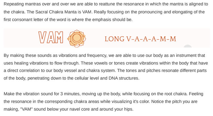 Sacral Chakra Lesson