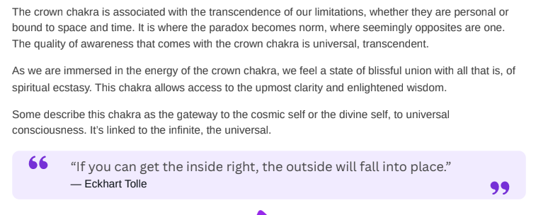 Crown Chakra Lesson