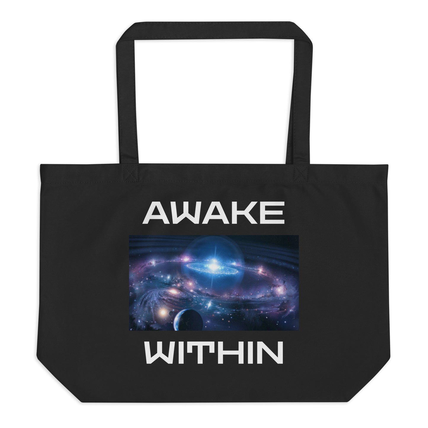 Large AMM Galaxy Organic Tote Bag