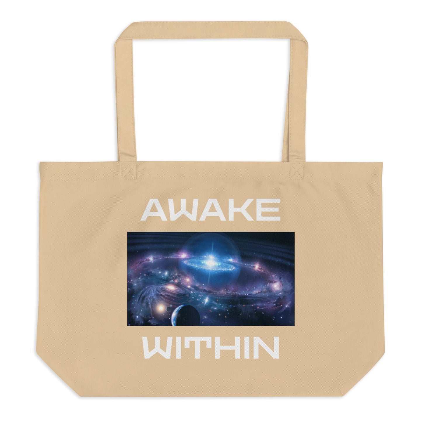 Large AMM Galaxy Organic Tote Bag