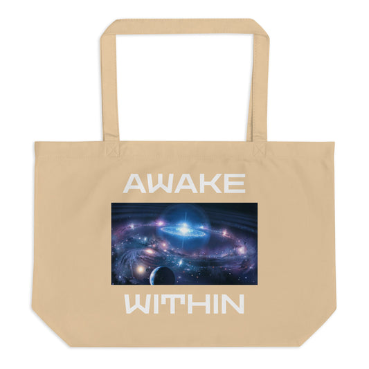 Large AMM Galaxy Organic Tote Bag