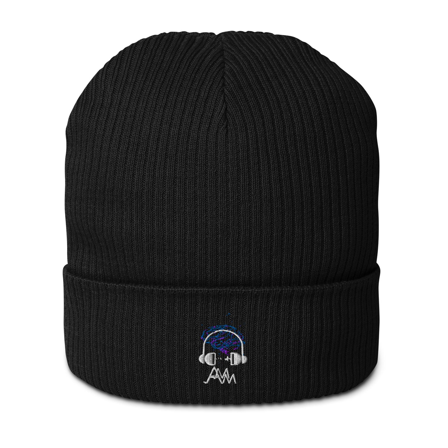 Organic Ribbed AMM Logo Beanie