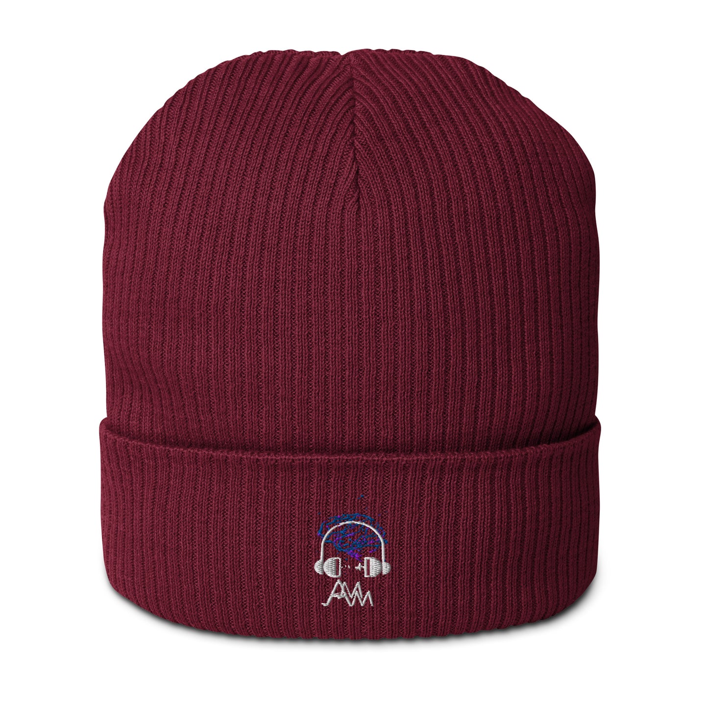 Organic Ribbed AMM Logo Beanie
