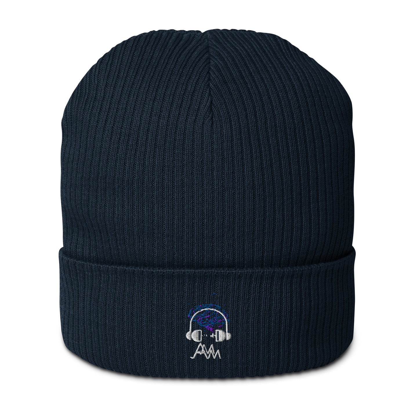 Organic Ribbed AMM Logo Beanie