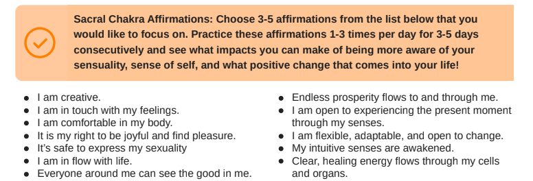 Sacral Chakra Lesson