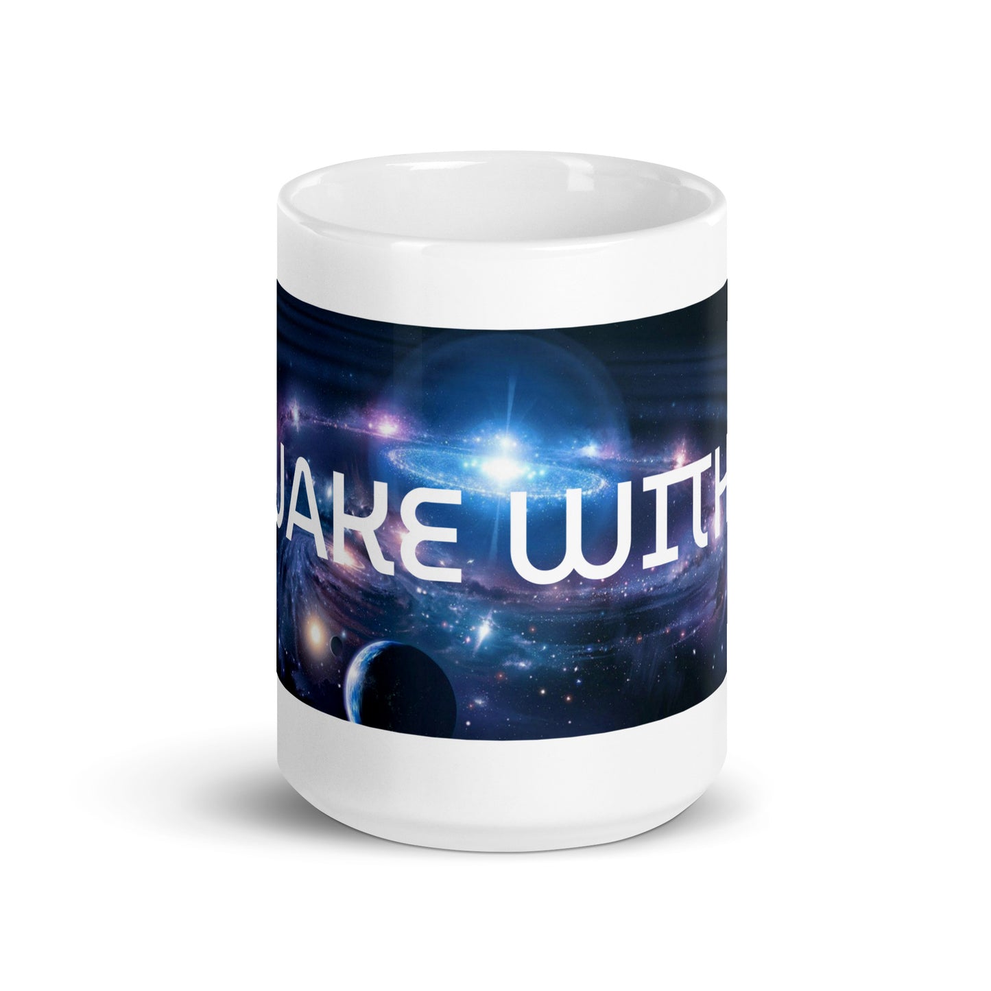 White Glossy Awake Galaxy Mug