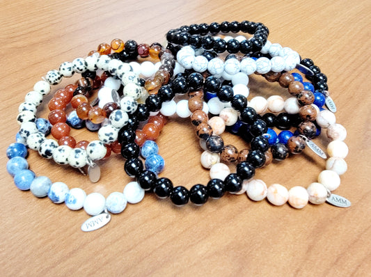 Crystal Bracelet-AMM Charm, Assorted Colors