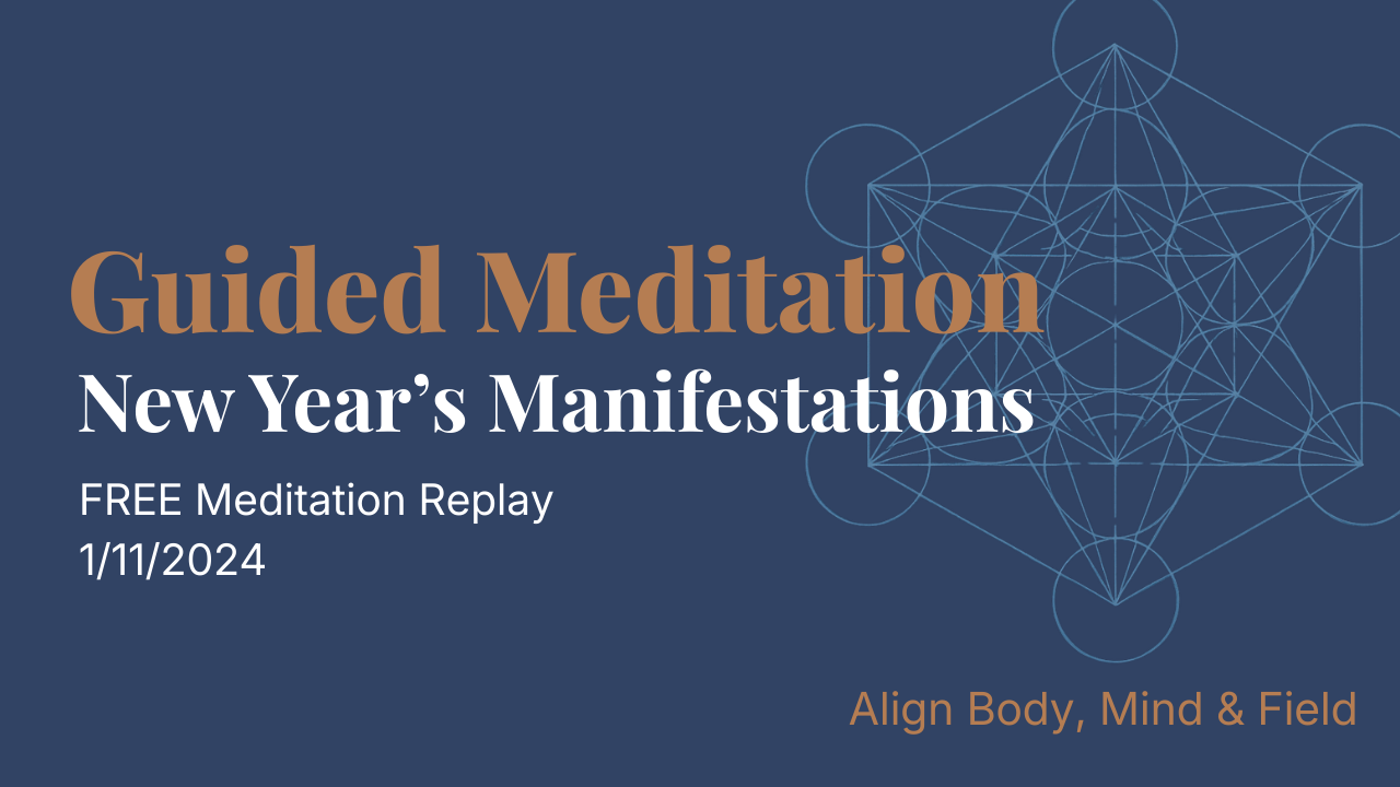 1/11/24 Awakening Mass Meditation | Allow Space to Manifest into the New Year!