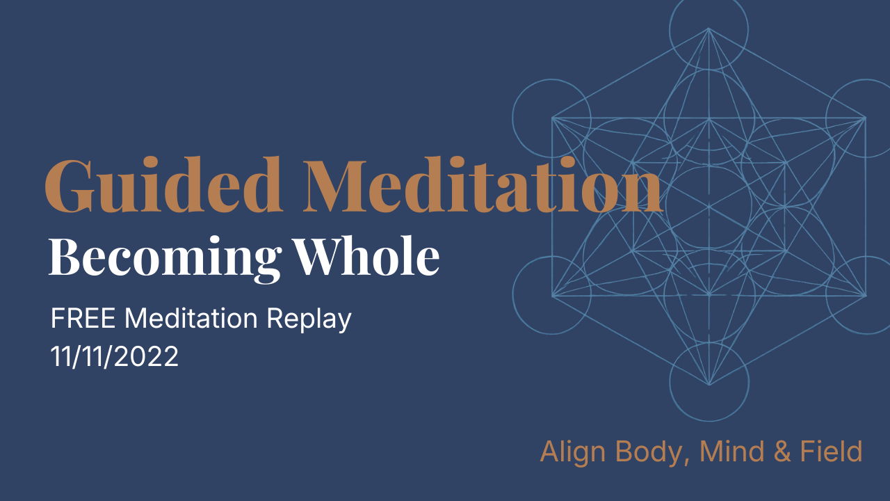 11/11/22 Awakening Mass Meditation: 5 Elements | Becoming Whole | Creating Unity