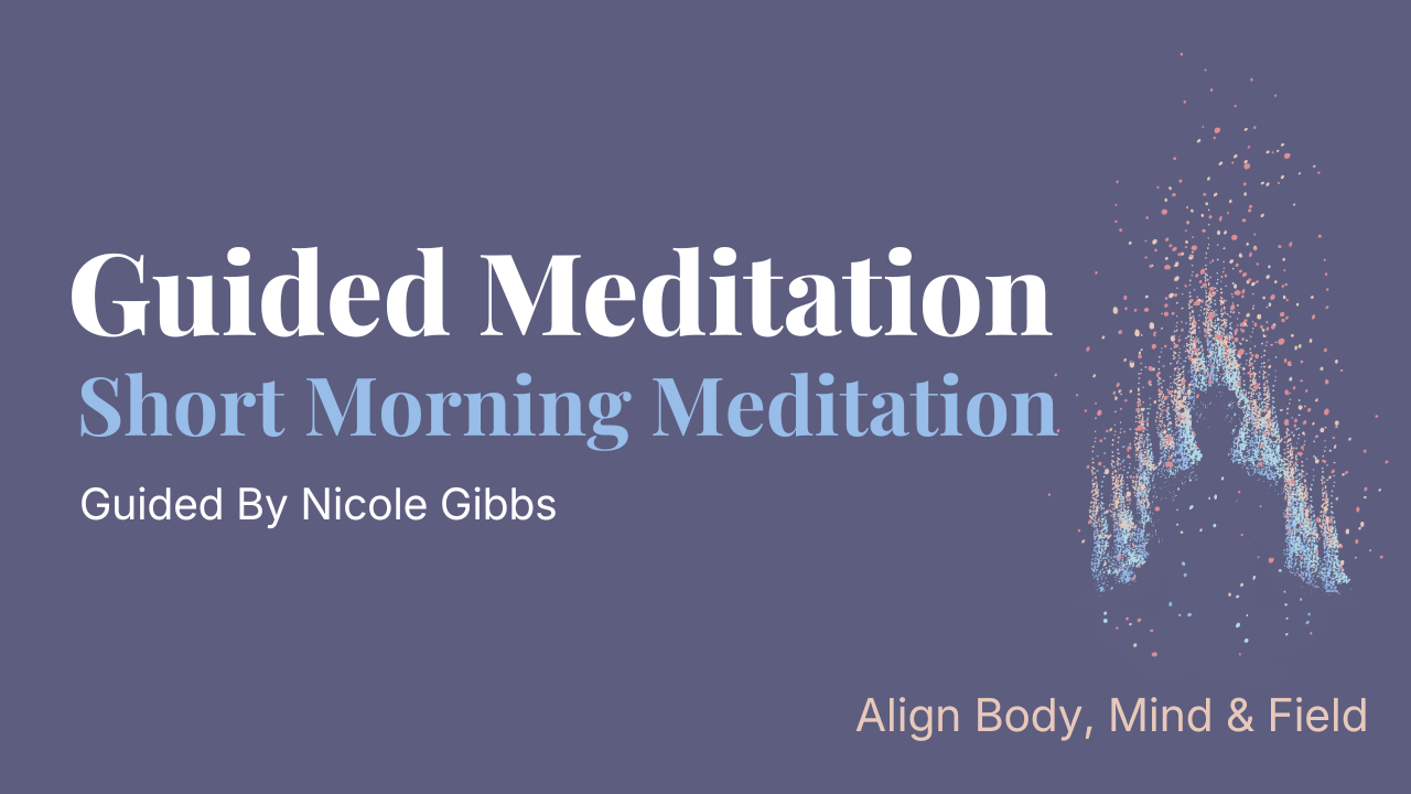Short Morning Guided Meditation | Fill Yourself Up with Energy!