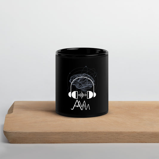 Black Glossy Logo Mug