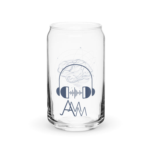 Can-shaped AMM Logo Glass