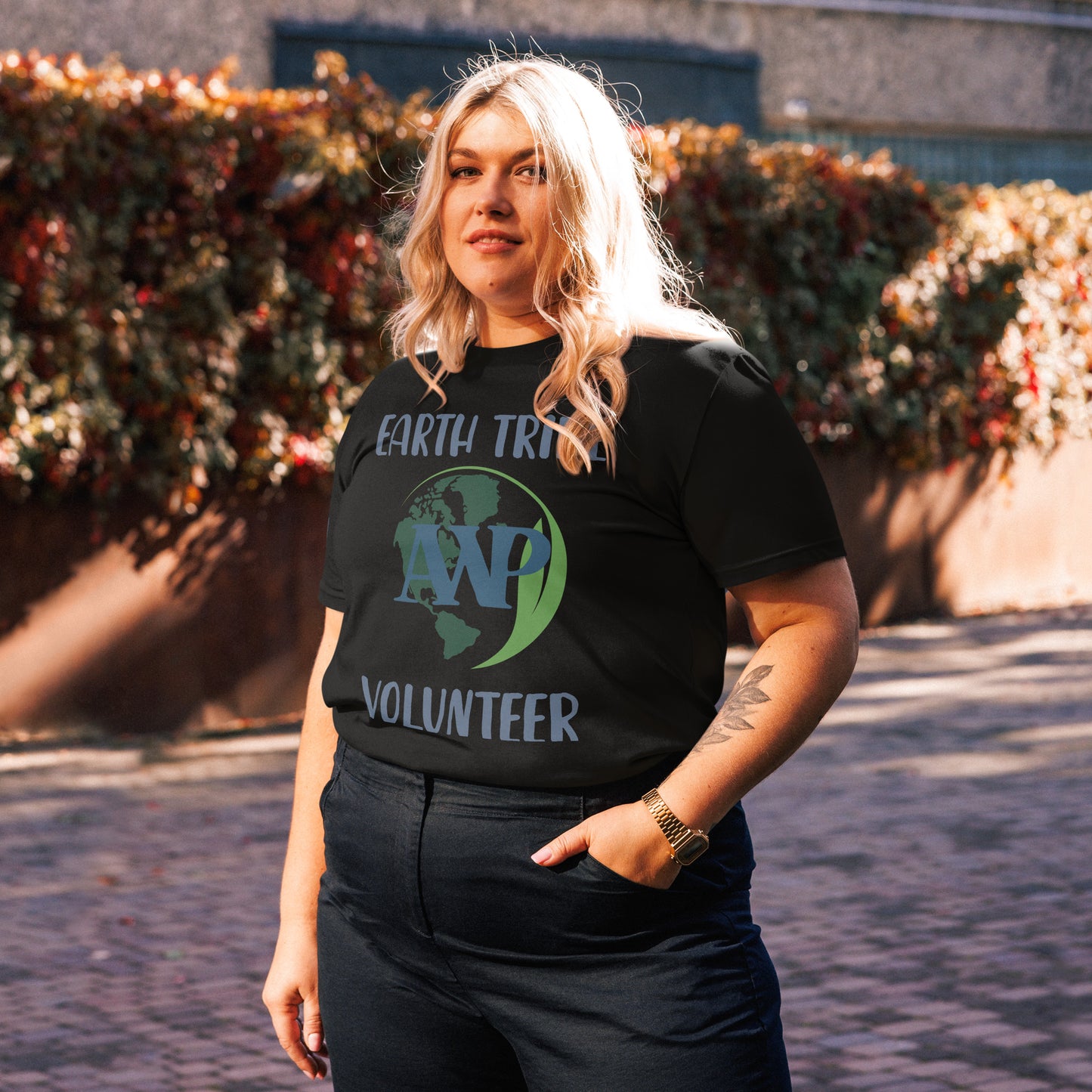 FREE After Becoming AWP's Volunteer! Organic Earth Tribe Volunteer T-Shirt
