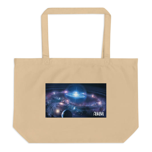 Large AMM Galaxy Organic Tote Bag