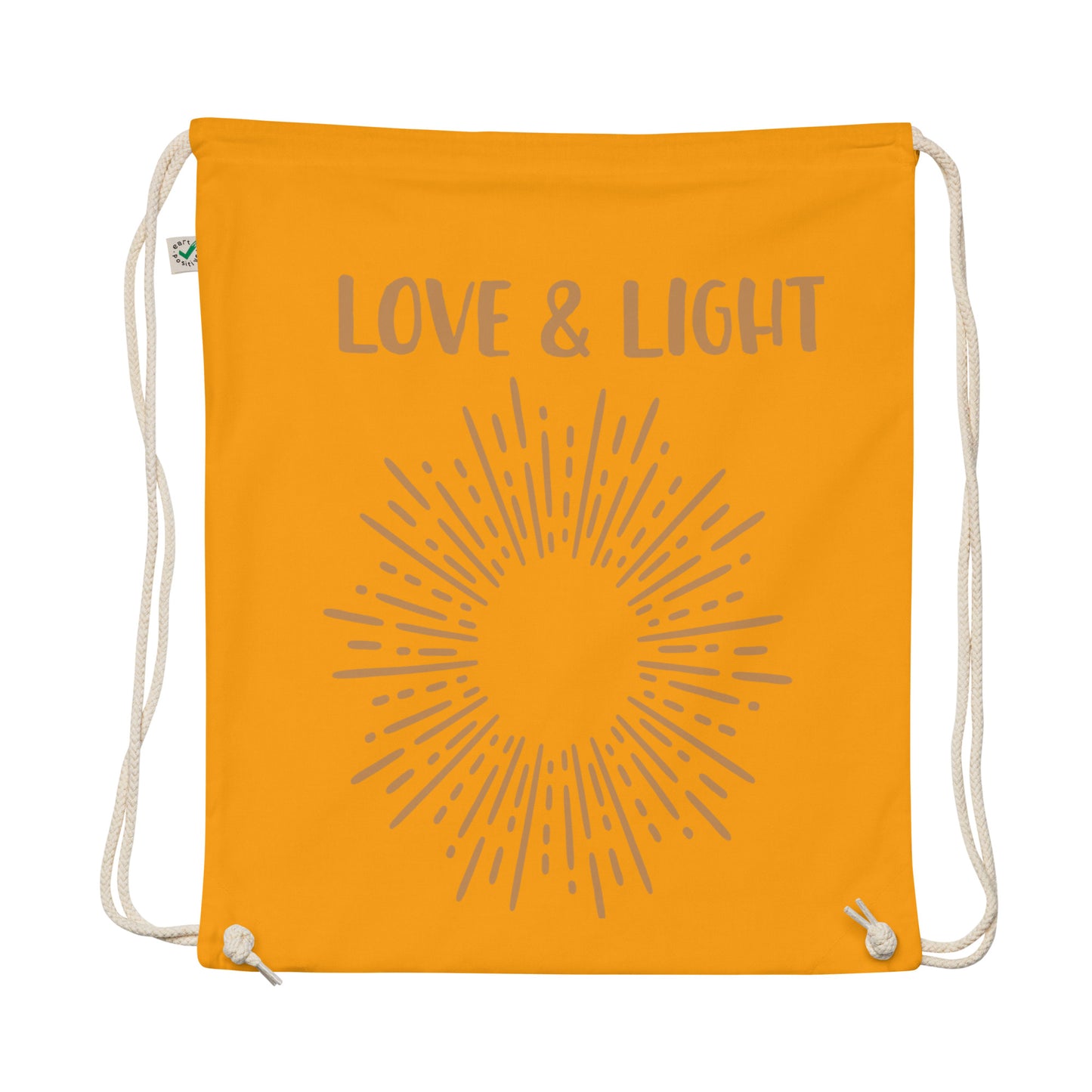 Organic Love & Light Drawstring Bag