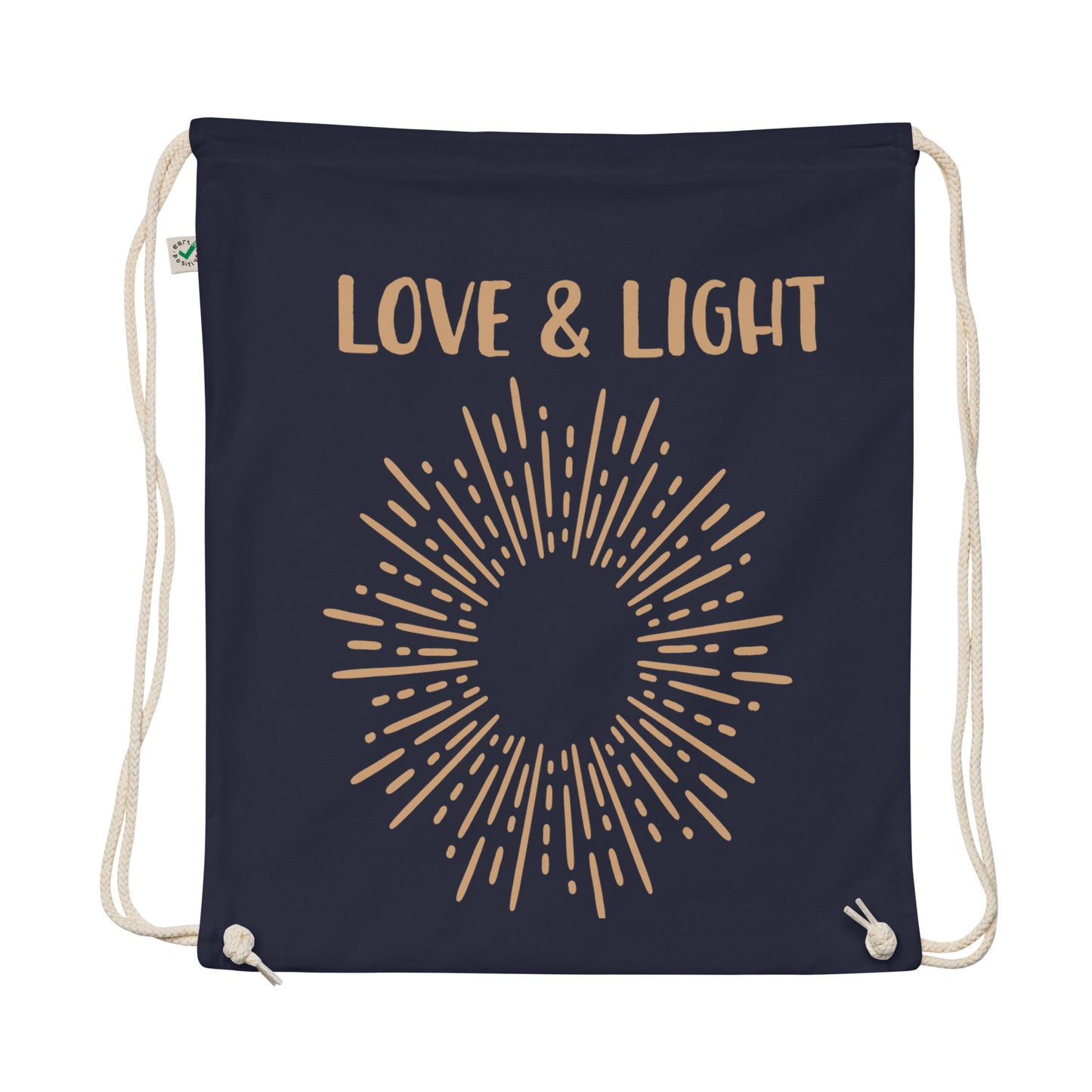 Organic Love & Light Drawstring Bag