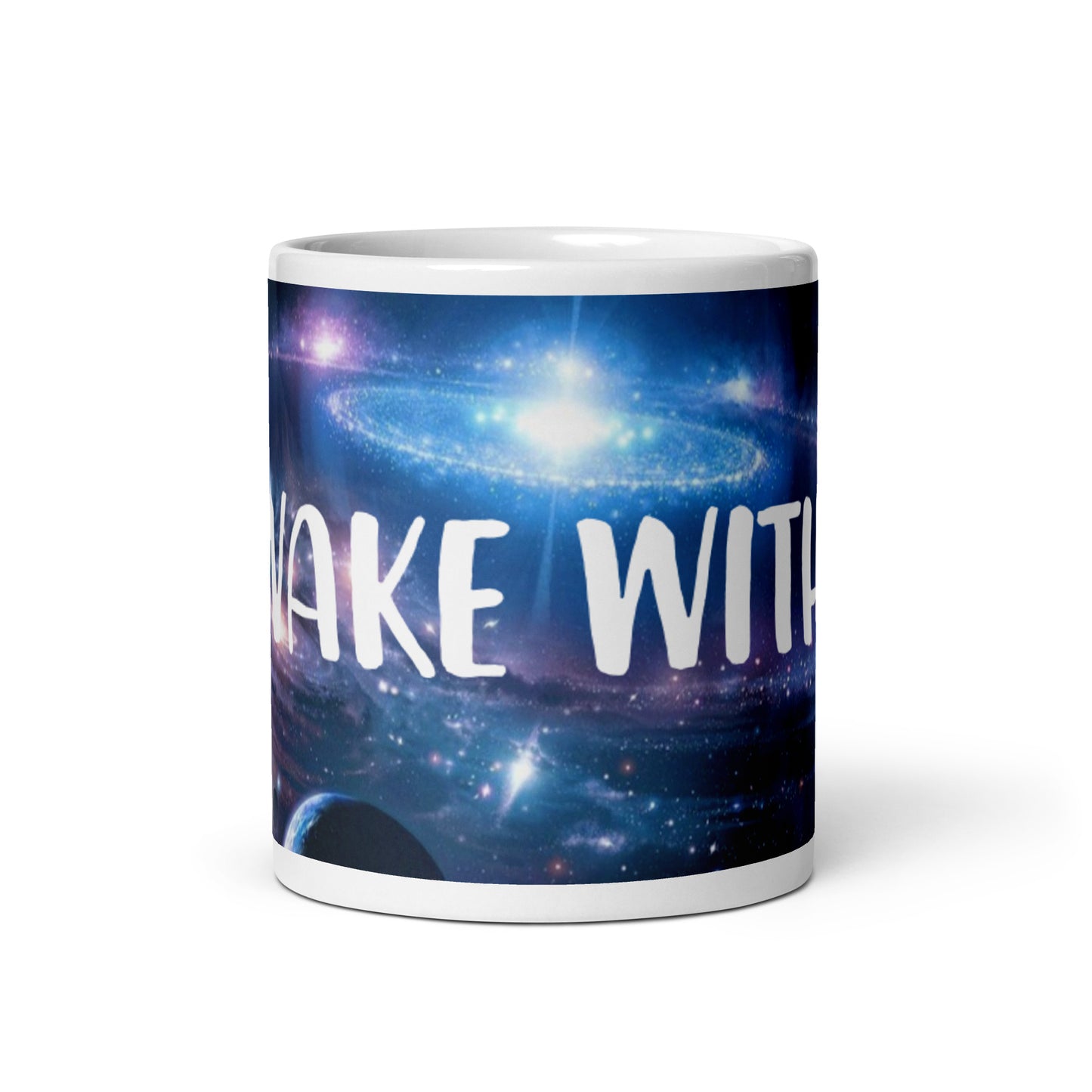 White Glossy Awake Galaxy Mug